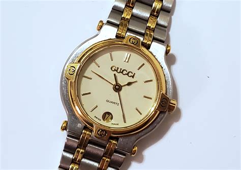 1988 women's gucci watch gold|stainless steel Gucci watch women.